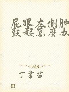 屁眼左侧肿痛有鼓起怎么办吃什么药