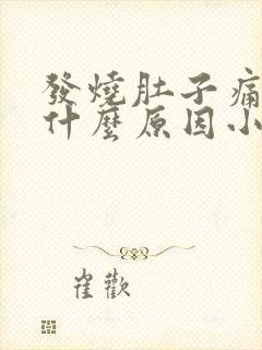 发烧肚子痛呕吐什么原因小孩