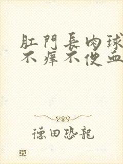 肛门长肉球不痛不痒不便血