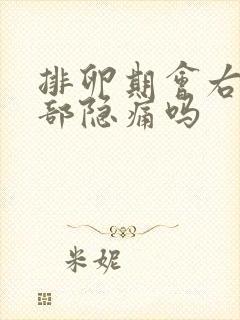 排卵期会右下腹部隐痛吗