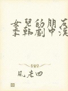 女儿的朋友第一季韩剧中汉字封面