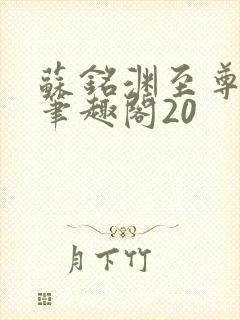 苏铭渊至尊血脉笔趣阁20封面