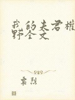 我的夫君权倾朝野全文