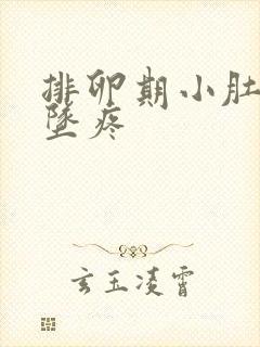 排卵期小肚子下坠疼