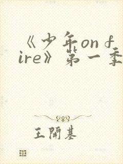 《少年on fire》第一季封面