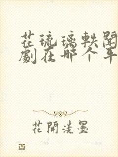 花琉璃轶闻电视剧在哪个平台可以看