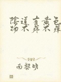 阴道有黄色分泌物不疼不痒