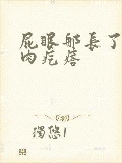 屁眼那长了一个肉疙瘩