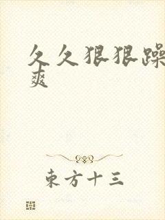 久久狠狠躁夜夜爽