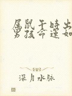 属鼠午时出生的男孩命运如何