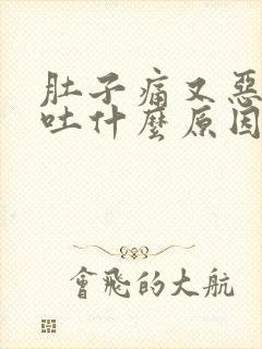 肚子痛又恶心想吐什么原因?