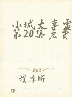 小城大事电视剧第20集免费观看
