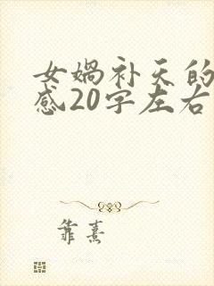 女娲补天的读后感20字左右封面