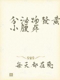 分泌物发黄水样小腹疼