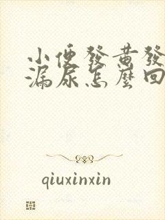 小便发黄发臭还漏尿怎么回事