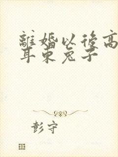 离婚以后高干 耳东兔子