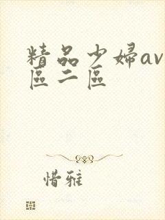 精品少妇av一区二区