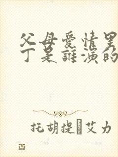 父母爱情里的老丁是谁演的