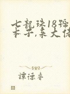 七龙珠18号的本子,来大佬帮我解答一封面