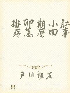 排卵期小肚子坠疼怎么回事女性