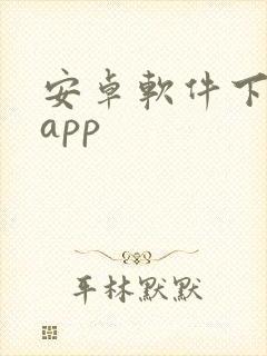 安卓软件下载的app