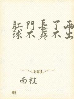 肛门长了两个肉球不疼不出血