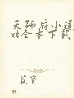 天师府小道士txt全本下载