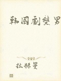 韩国剧双男主封面