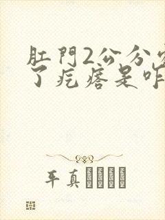 肛门2公分处长了疙瘩是咋回事