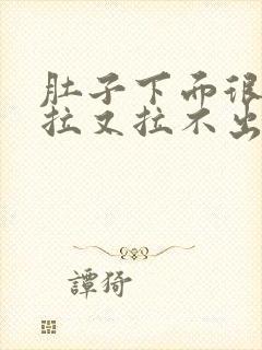 肚子下面很痛想拉又拉不出