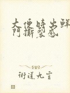 大便时出鲜血肛门撕裂感