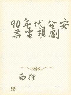 90年代公安破案电视剧