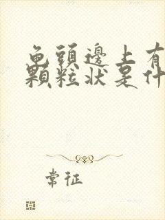 龟头边上有白色颗粒状是什么