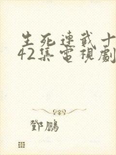 生死连武十三全42集电视剧封面