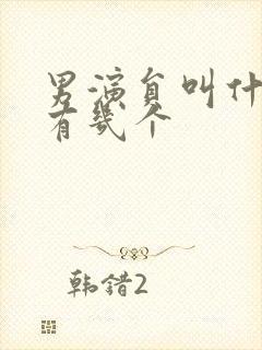 男演员叫什么文有几个