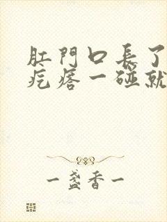 肛门口长了一个疙瘩一碰就疼