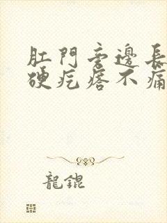 肛门旁边长了个硬疙瘩不痛不痒封面