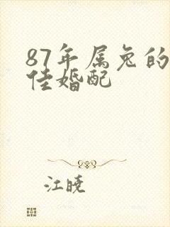 87年属兔的最佳婚配