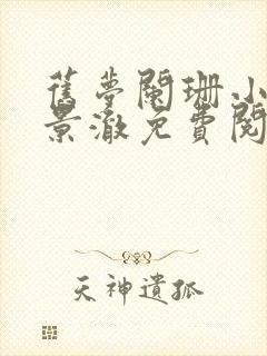 旧梦阑珊小说宋景澈免费阅读