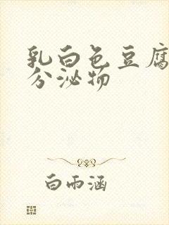 乳白色豆腐渣样分泌物