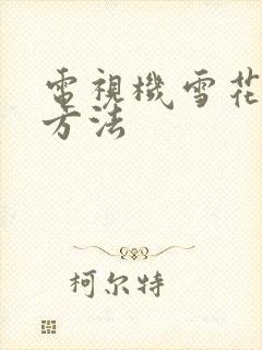 电视机雪花解决方法