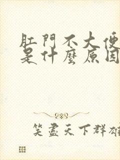 肛门不大便出血是什么原因