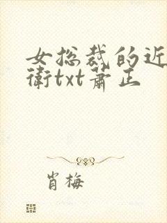 女总裁的近身护卫txt萧正封面