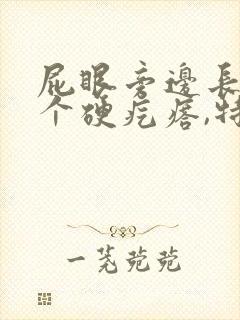 屁眼旁边长了一个硬疙瘩,特别痛