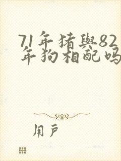 71年猪与82年狗相配吗