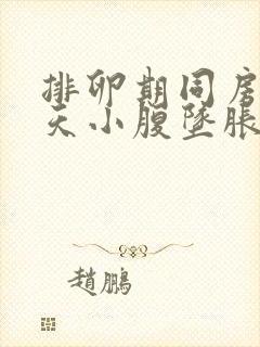 排卵期同房第二天小腹坠胀封面