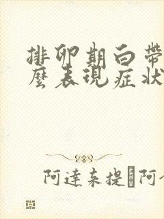 排卵期白带有什么表现症状封面