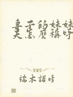 妻子的妹妹的丈夫怎么称呼