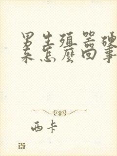 男生殖器硬不起来怎么回事