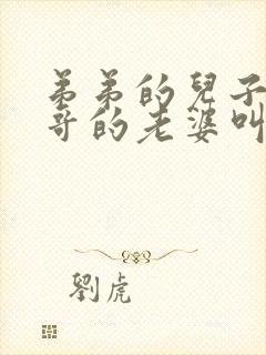 弟弟的儿子叫哥哥的老婆叫什么封面